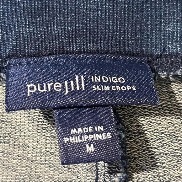 Purejill Indigo slim crops jeans Sz M - Picture 4 of 5